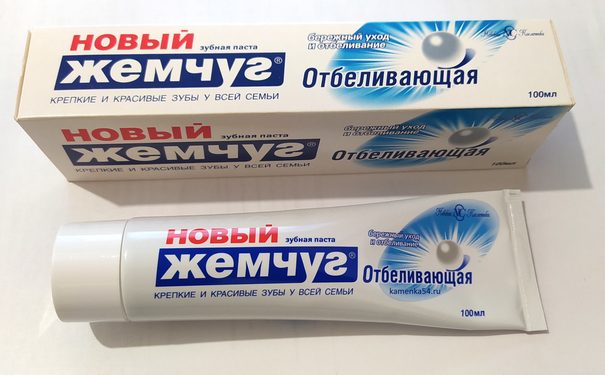 Зубная паста НОВЫЙ ЖЕМЧУГ "Отбеливающая", 100 мл