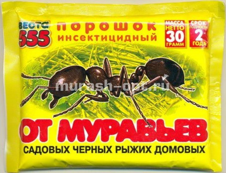 ВЕСТА 555 от садовых муравьев 30 г